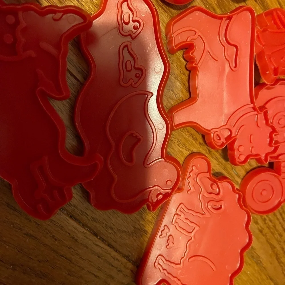Chilton Old McDonald's Farm 11 Red Cookie Cutters..Old Mac Donald, Barn, Rooster